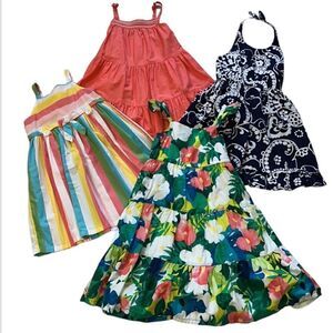 Lot of girls 4T size 4 Gymboree Summer sweet halter sleeveless dresses